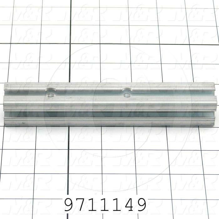 Fabricated Parts, Gripper Adjustment Rail, 6.50 in. Length, 1.00 in. Width, 1.00 in. Height