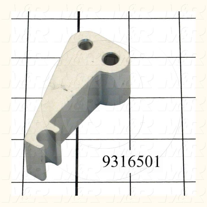 Fabricated Parts, Gripper Finger, 3.00 in. Length, 1.00 in. Width, 1.38 in. Height