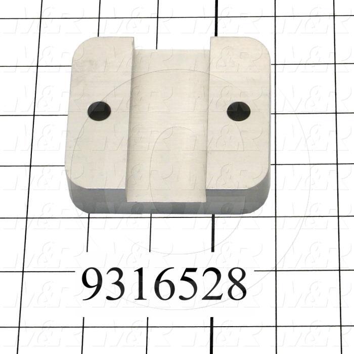 Fabricated Parts, Gripper Upper Clamp 3.25", 3.25 in. Length, 3.00 in. Width, 0.75 in. Thickness