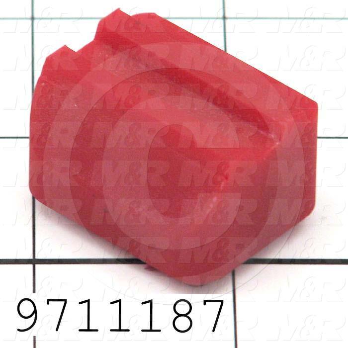 Fabricated Parts, Gripper Upper Pad, 1.25 in. Length, 0.63 in. Width, 0.56 in. Height