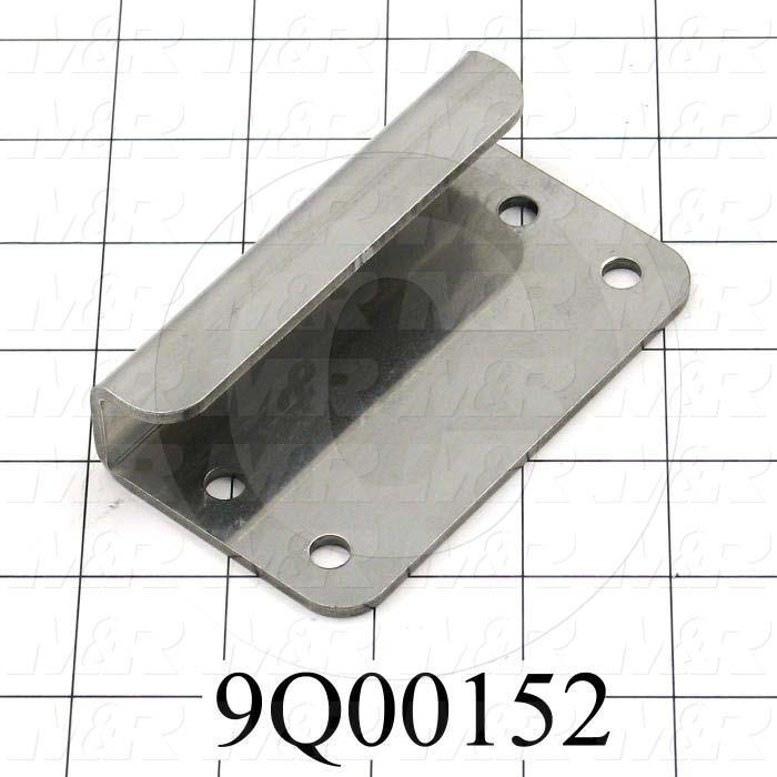 Fabricated Parts, Handle, 4.00 in. Length, 2.25 in. Width, 11 GA Thickness