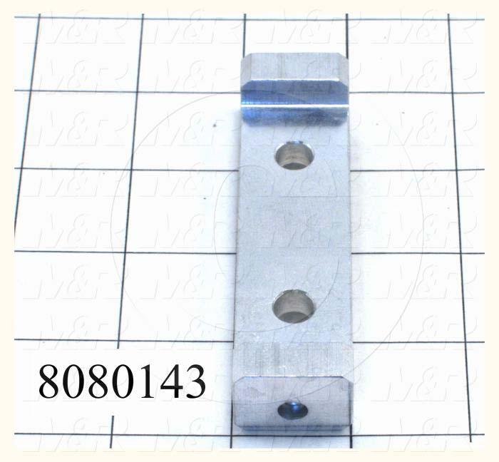 Fabricated Parts, Hanger Bracket, 3.75 in. Length, 1.00 in. Width, 0.75 in. Height