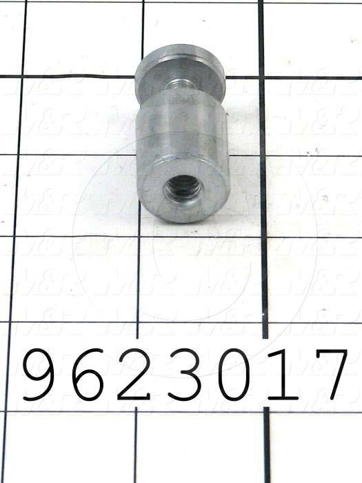 Fabricated Parts, Hanging Bolt, 4.43 in. Length, 0.375 in. Diameter, Painted High Tempreture Silver Finish