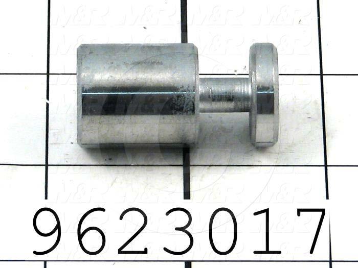 Fabricated Parts, Hanging Bolt, 4.43 in. Length, 0.375 in. Diameter, Painted High Tempreture Silver Finish