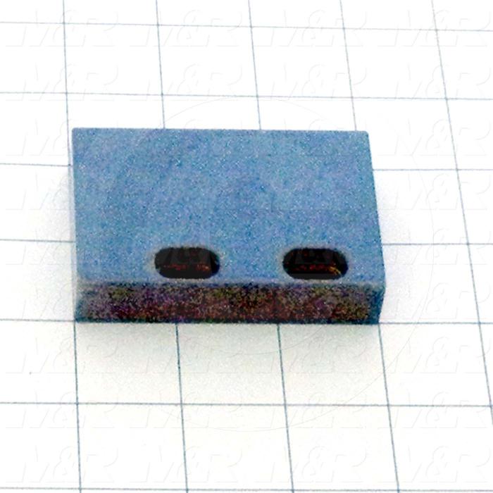 Fabricated Parts, Head Bumper, 3.00 in. Length, 2.00 in. Width, 0.63 in. Height, Left Side