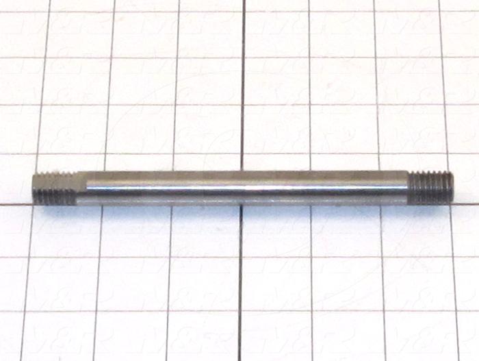 Fabricated Parts, Head Mtg Shaft, 6.00 in. Length, 1/2 in. Diameter, Oxide Black Finish