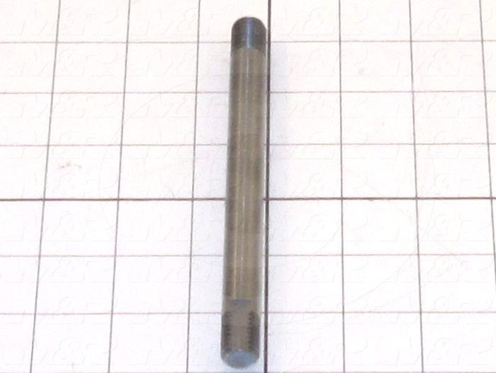 Fabricated Parts, Head Mtg Shaft, 6.00 in. Length, 1/2 in. Diameter, Oxide Black Finish