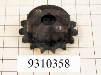 Fabricated Parts, Head Sprocket, 0.88 in. Length, 3.29 in. Diameter