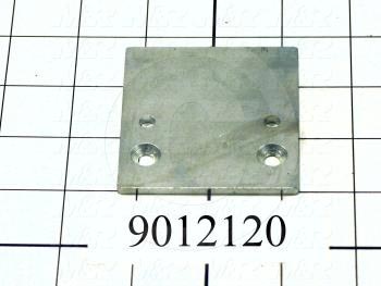 Fabricated Parts, Head Stop Flat, 2.75 in. Length, 2.50 in. Width, 0.13 in. Thickness