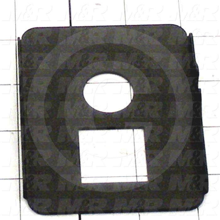 Fabricated Parts, Head Tube Front Cover, 4.10 in. Length, 4.00 in. Width, 0.56 in. Height