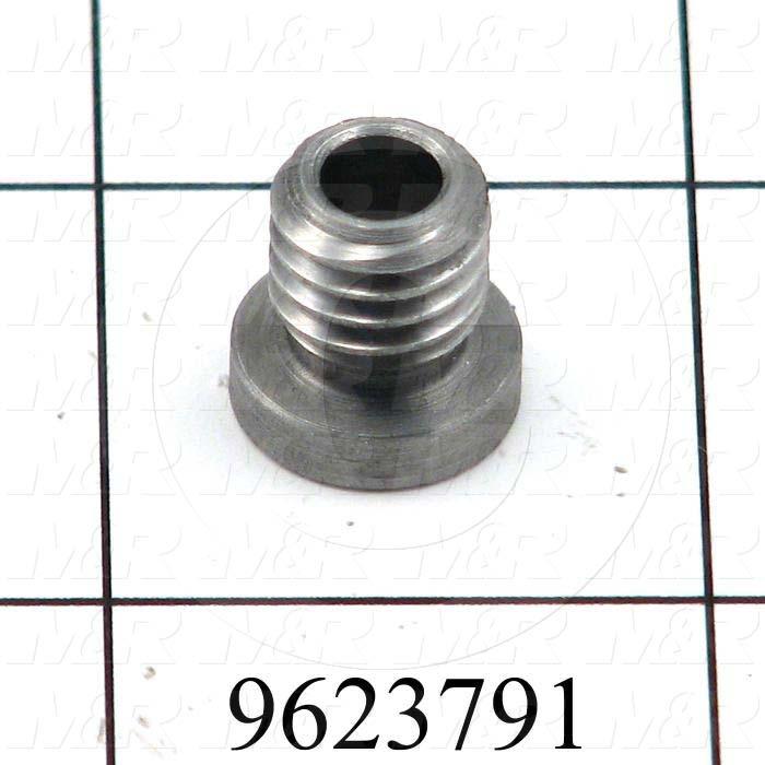 Fabricated Parts, Heat Frame Holder, 0.50 in. Length, 0.49 in. Diameter, 3/8-16 Thread Size