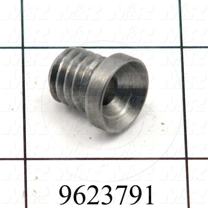 Fabricated Parts, Heat Frame Holder, 0.50 in. Length, 0.49 in. Diameter, 3/8-16 Thread Size