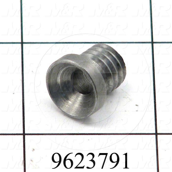 Fabricated Parts, Heat Frame Holder, 0.50 in. Length, 0.49 in. Diameter, 3/8-16 Thread Size