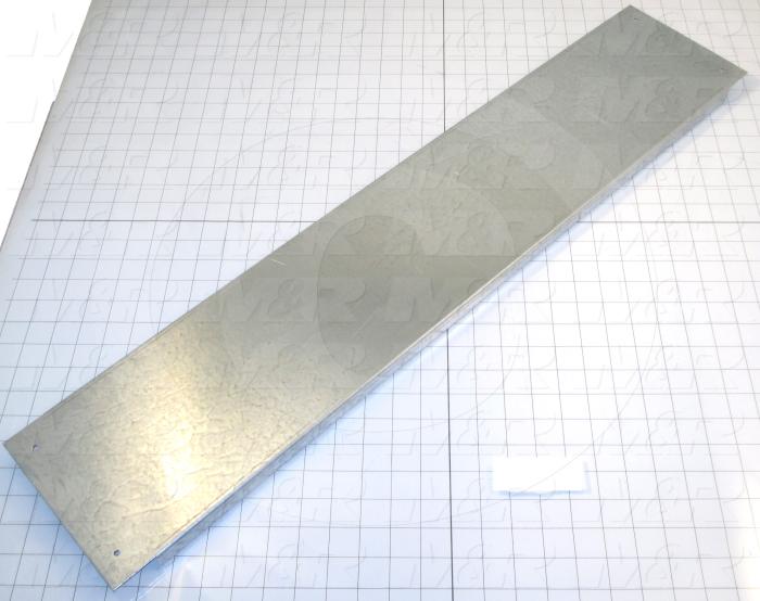 Fabricated Parts, Heat Shield 36, 34.00 in. Length, 7.00 in. Width, 0.75 in. Height, 14 GA Thickness