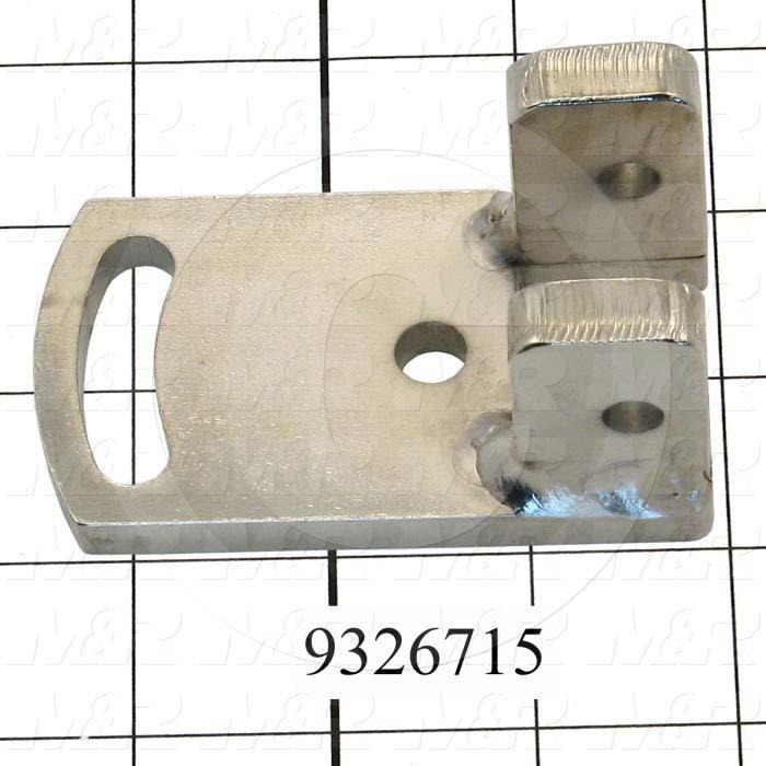 Fabricated Parts, Holder Bracket Weldment, 1.50 in. Length, 1.50 in. Width, 3.00 in. Height