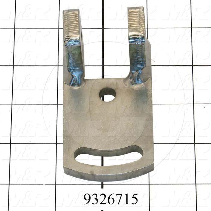 Fabricated Parts, Holder Bracket Weldment, 1.50 in. Length, 1.50 in. Width, 3.00 in. Height