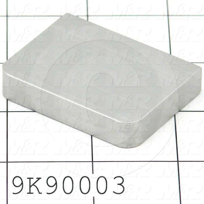 Fabricated Parts, Hook End Plate, 2.00 in. Length, 0.38 in. Width, 1.50 in. Height