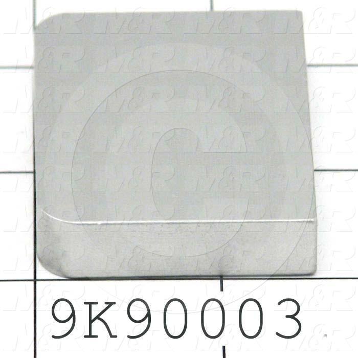 Fabricated Parts, Hook End Plate, 2.00 in. Length, 0.38 in. Width, 1.50 in. Height