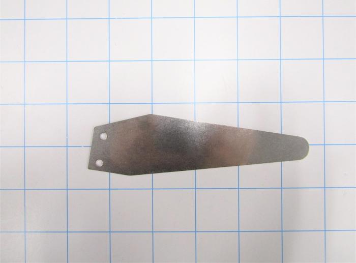 Fabricated Parts, Horn 1.5"X5"L, 5.00 in. Length, 1.50 in. Width, 18 GA Thickness, Tumble Finish