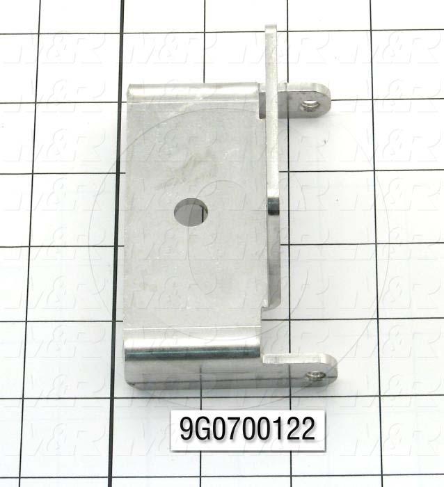 Fabricated Parts, Horn Pivot Bracket, 3.75 in. Length, 2.19 in. Width, 0.75 in. Height, 10 GA Thickness