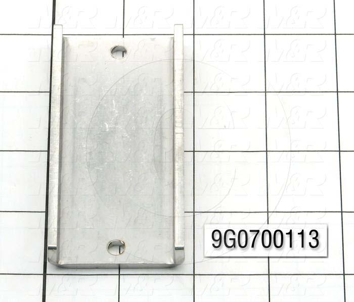 Fabricated Parts, Horn Retainer, 3.75 in. Length, 1.83 in. Width, 0.50 in. Height, 10 GA Thickness