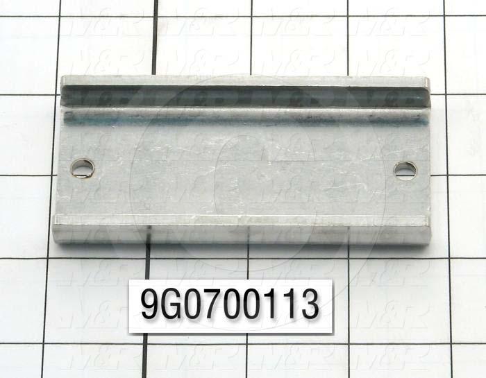 Fabricated Parts, Horn Retainer, 3.75 in. Length, 1.83 in. Width, 0.50 in. Height, 10 GA Thickness