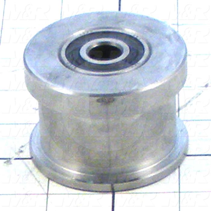 Fabricated Parts, Idler Roller Assembly, 1.63 in. Length, 2.44 in. Diameter