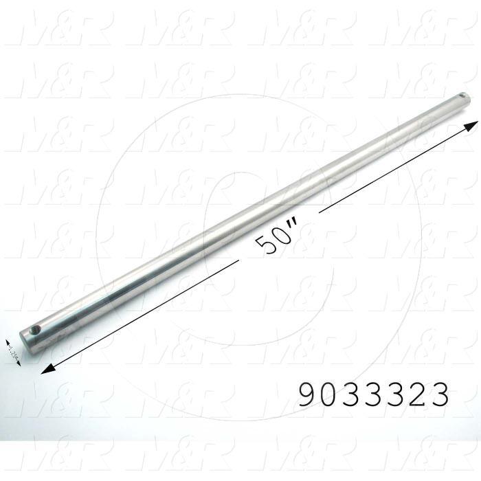 Fabricated Parts, Idler Shaft, 49.50 in. Length, 1.25 in. Diameter