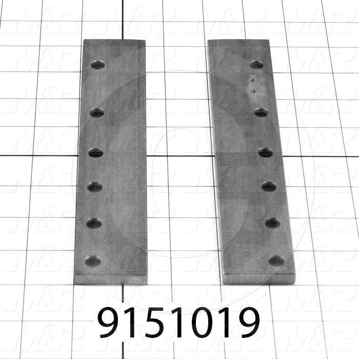 Fabricated Parts, Index Clevis Guide, 7.88 in. Length, 1.50 in. Width, 0.19 in. Thickness