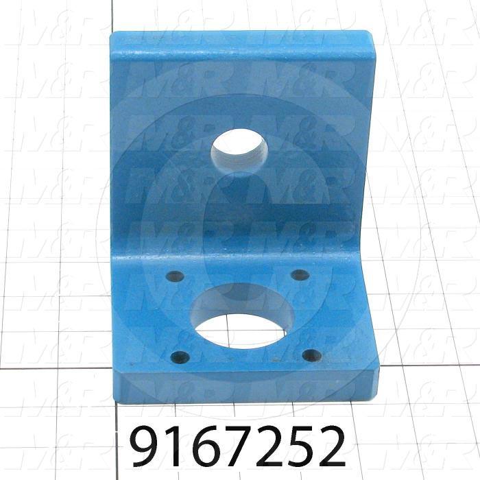 Fabricated Parts, Index Cylinder Bracket, 5.00 in. Length, 4.50 in. Width, 0.75 in. Thickness