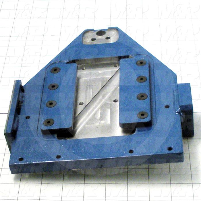 Fabricated Parts, Index Mount Plate Assembly, 10.38 in. Length, 8.00 in. Width, 2.00 in. Height