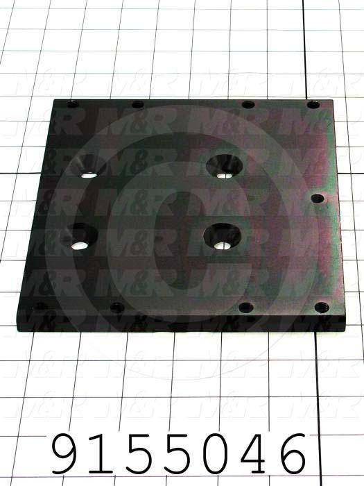 Fabricated Parts, Index Mounting Plate Spacer, 7.00 in. Length, 7.75 in. Width, 0.38 in. Height