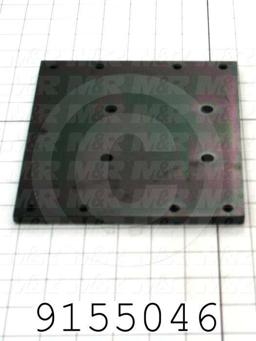 Fabricated Parts, Index Mounting Plate Spacer, 7.00 in. Length, 7.75 in. Width, 0.38 in. Height