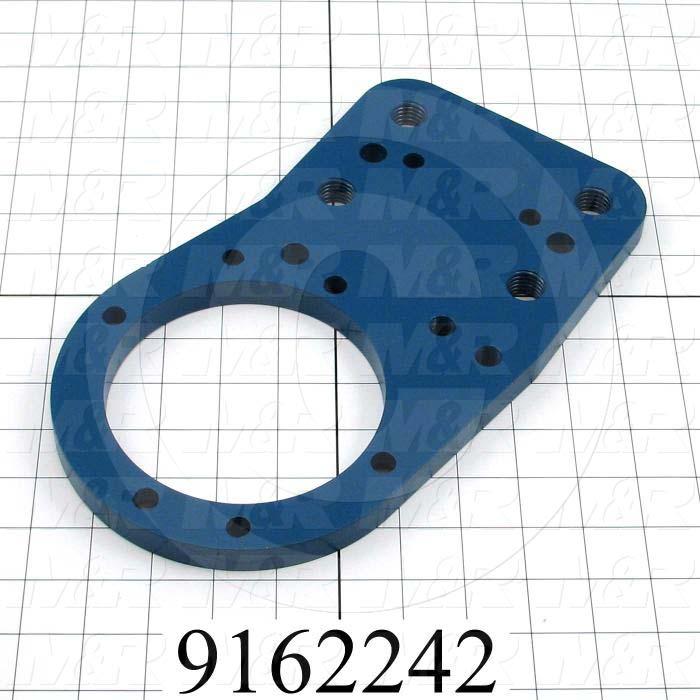 Fabricated Parts, Index Reducer Mounting Bracket, 11.39 in. Length, 7.03 in. Width, 0.63 in. Thickness