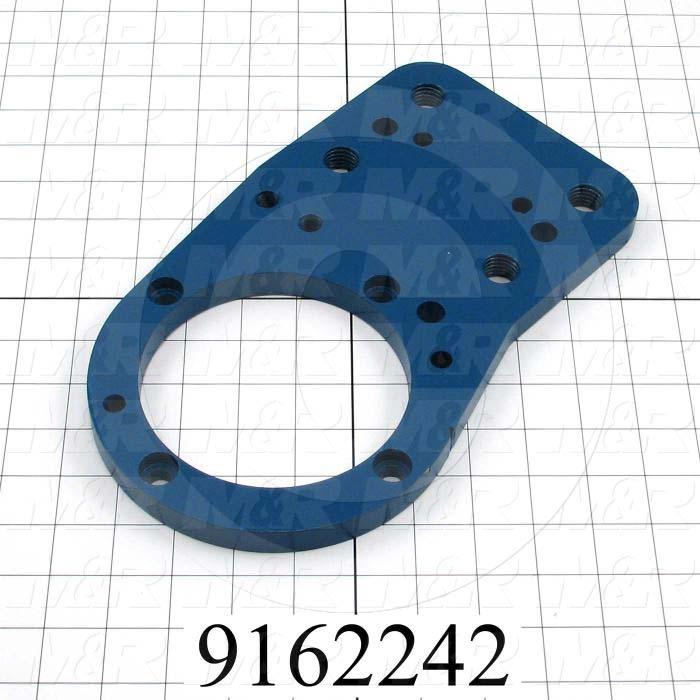 Fabricated Parts, Index Reducer Mounting Bracket, 11.39 in. Length, 7.03 in. Width, 0.63 in. Thickness