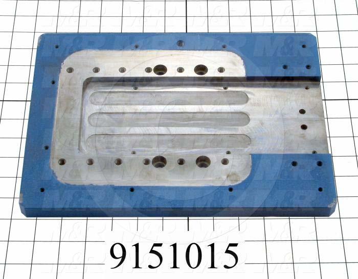 Fabricated Parts, Indexer Mount Plate, 12.31 in. Length, 9.00 in. Width, 0.75 in. Height