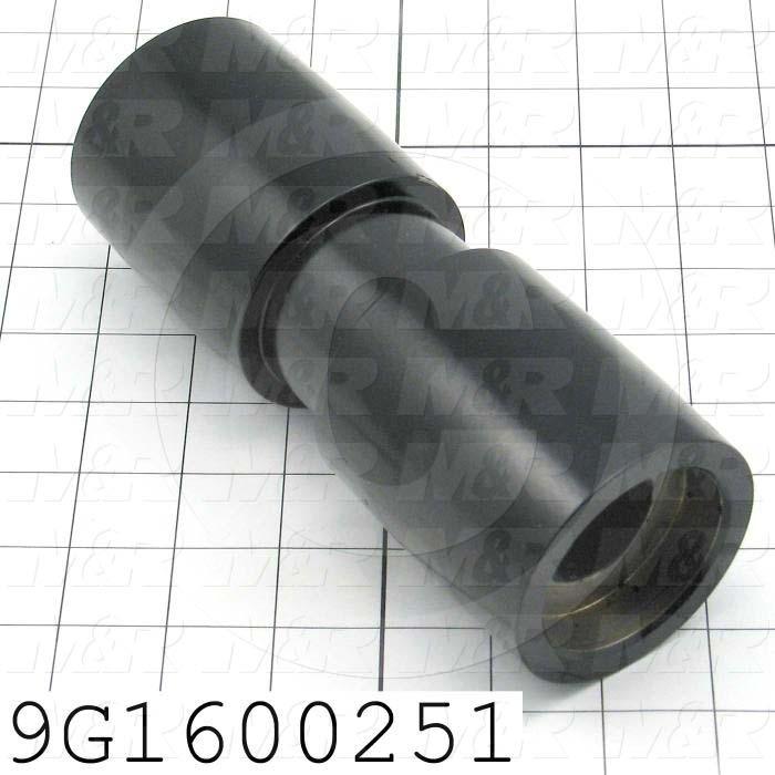 Fabricated Parts, Infeed Belt Idler Roller Split Belt, 7.50 in. Length, 2.70 in. Diameter, Semi-Gloss Black Finish