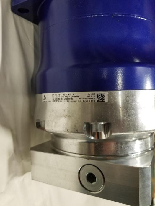 Fabricated Parts, Inline Gear Box 100:1 Dbe, 4.98 in. Length, 2.77 in. Width, 2.77 in. Height, As Material Finish