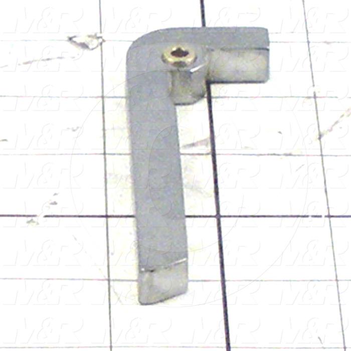 Fabricated Parts, Intake Lug, Steel, 4.00 in. Length, 0.375 in. Width, 1.375 in. Height, Black Zinc Finish