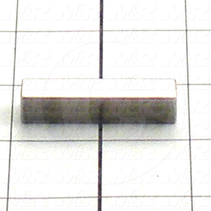 Fabricated Parts, Keystock, 1.75 in. Length, 0.38 in. Width, 0.38 in. Height