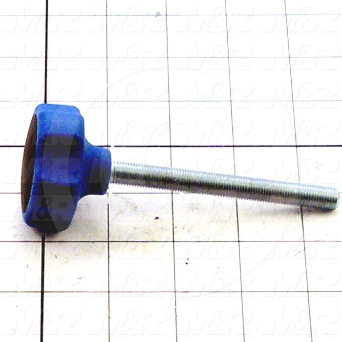 Fabricated Parts, Knob, 1.00 in. Height, 2.00 in. Diameter, 3/8-24 Thread Size