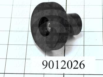 Fabricated Parts, Knob, 2.00 in. Length, 2.50 in. Diameter