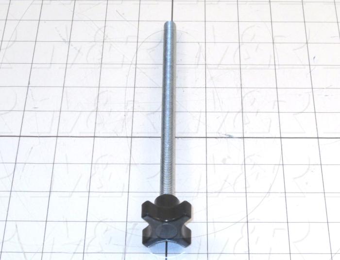 Fabricated Parts, Knob Assembly 3/8-16 X 7.50" Stud, 8.44 in. Length, 1.31 in. Diameter