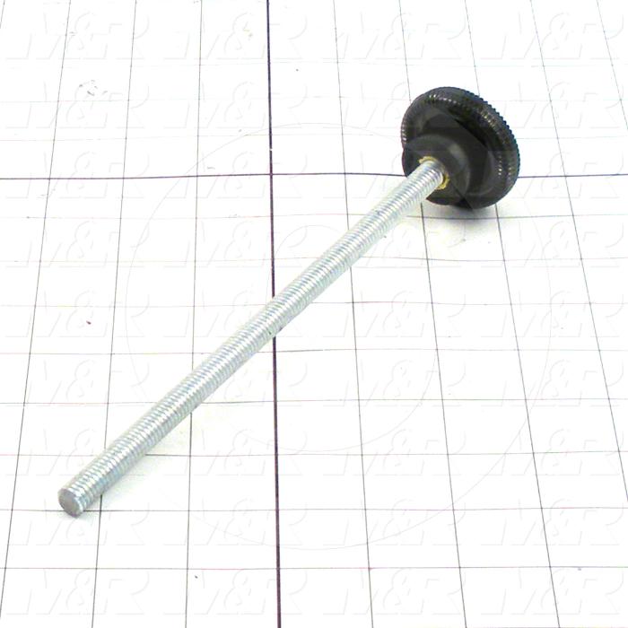 Fabricated Parts, Knob Assembly 3/8-16 X 7.50" Stud, 8.44 in. Length, 1.31 in. Diameter