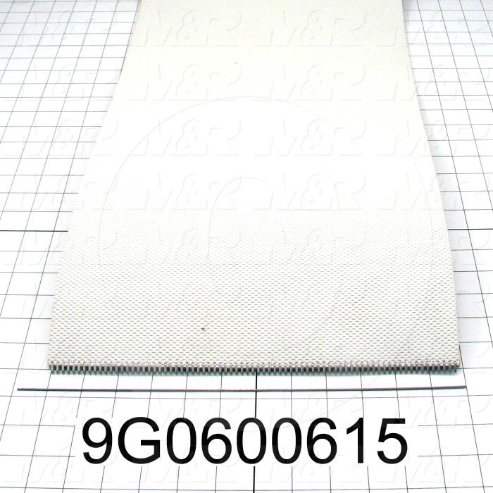 Fabricated Parts, Laced Discharge Belt, 45.00 in. Length, 12.00 in. Width, Butt End laced