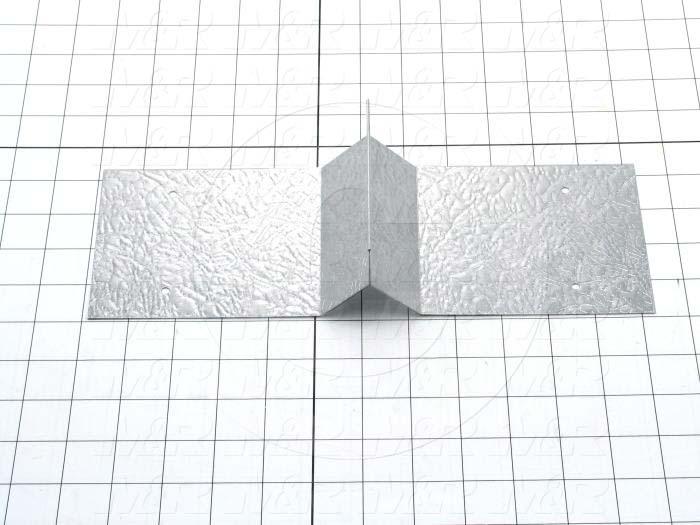 Fabricated Parts, Lamp Duct Liner, 12.13 in. Length, 4.25 in. Width, 2.38 in. Height