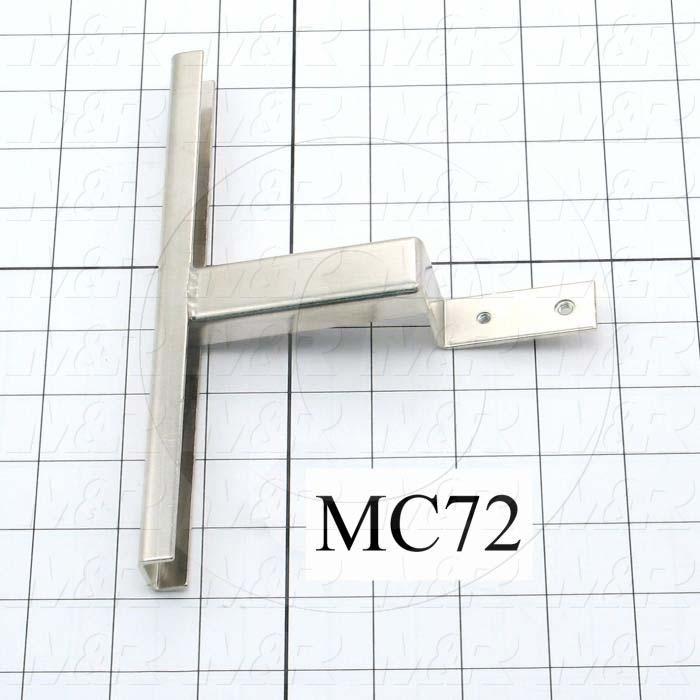 Fabricated Parts, Lamp Holder Bracket Weldment, 5.14 in. Length, 7.88 in. Width, 0.65 in. Height, Used In Shutter Housing Assembly