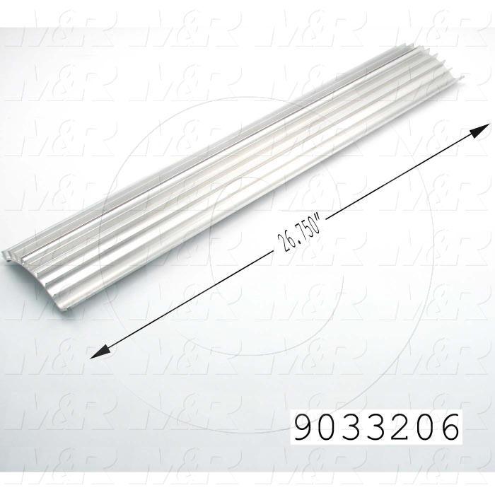 Fabricated Parts, Lamp Reflector, 26.75 in. Length, Use In Vitran V24 Series