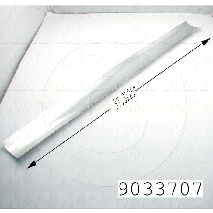 Fabricated Parts, Lamp Reflector, 37.31 in. Length, 3.75 in. Width, Use In Vitran V72 Series