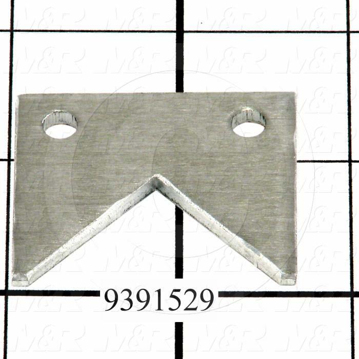 Fabricated Parts, Lamp Support Bracket, 1.50 in. Length, 1.25 in. Width, 0.13 in. Thickness